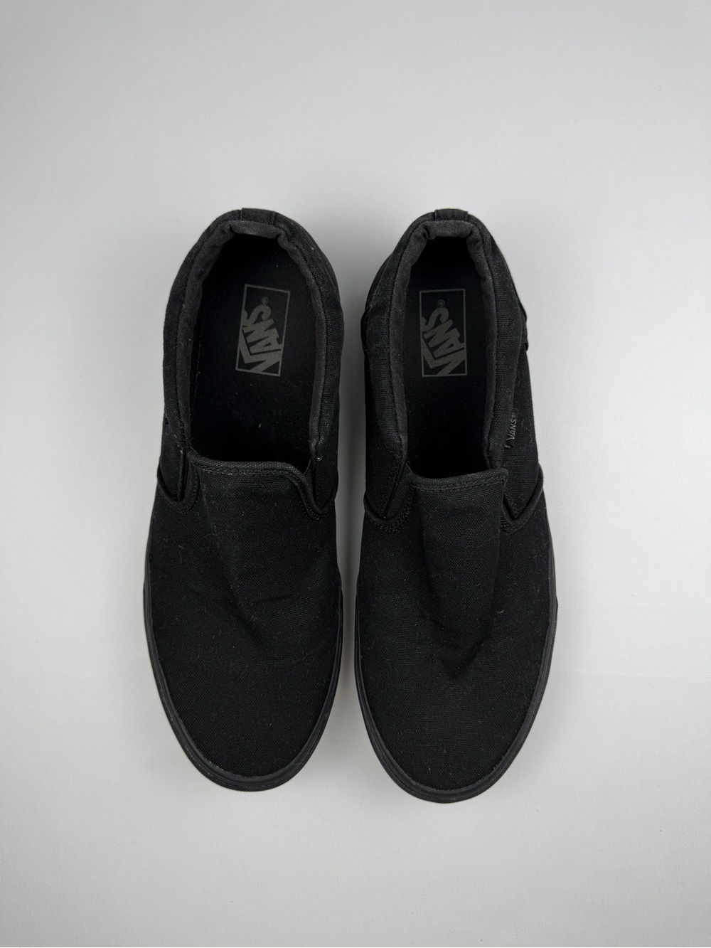 Vans Slip-On Canvas Sneakers in Black
